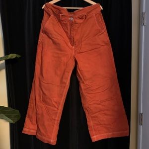 Hand Dyed Everlane Wide Leg Crop Pant